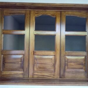 Ventana Artesanal de Pino | Tres hojas