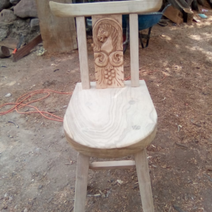 Banco para comedor o para barra, grabado de caballo